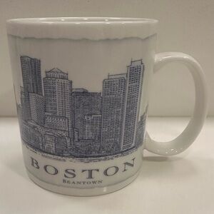 Starbucks Boston Skyline Mug - White and Blue
